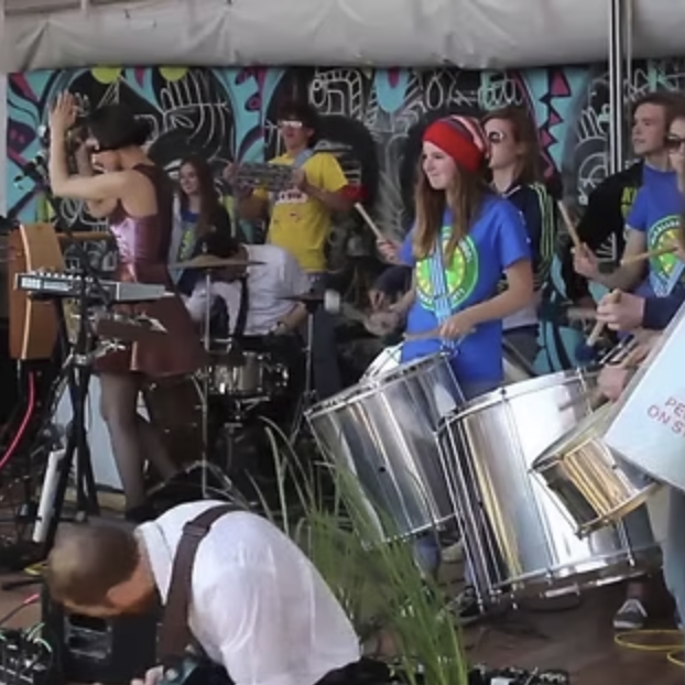 McCallum High School's Samba Knights Brazilian drum group